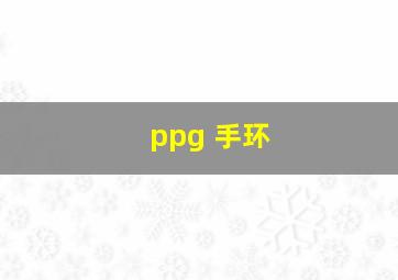 ppg 手环